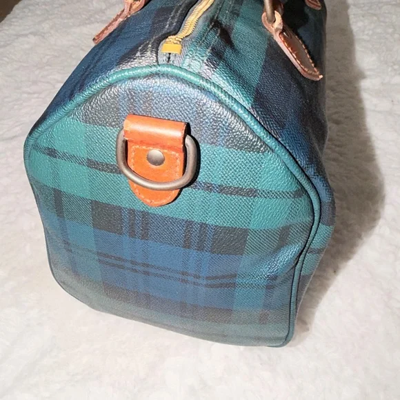 Ralph Lauren Tartan Plaid Boston bag set - Picture 7 of 16